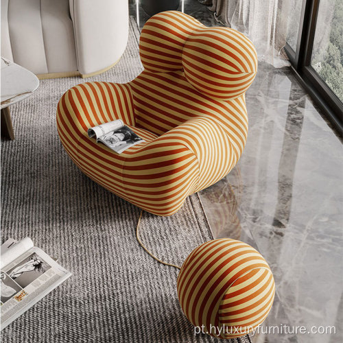 Cadeira de bola de lazer nórdica única sofá preguiçoso moderno